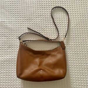 Perfect, medium sized natural colored cross-body/handbag!!
